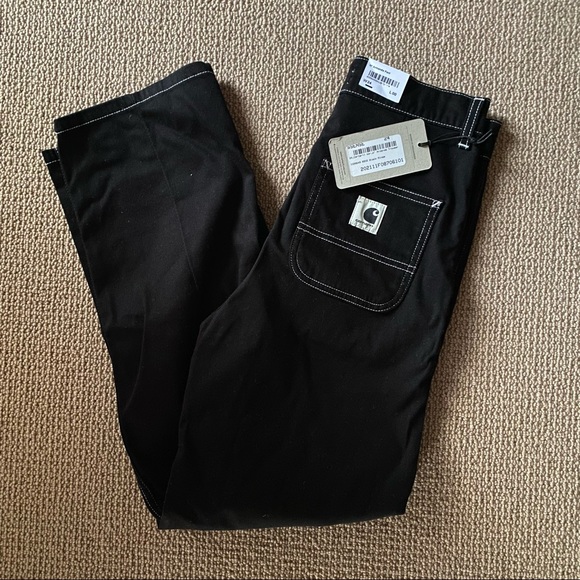 BNWT CARHARTT Black Armanda Pants - Picture 2 of 2